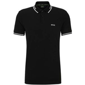 Slim-fit polo van stretchkatoen met merkaccent