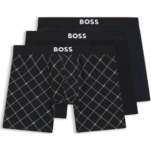 Set van drie boxershorts van stretchkatoen