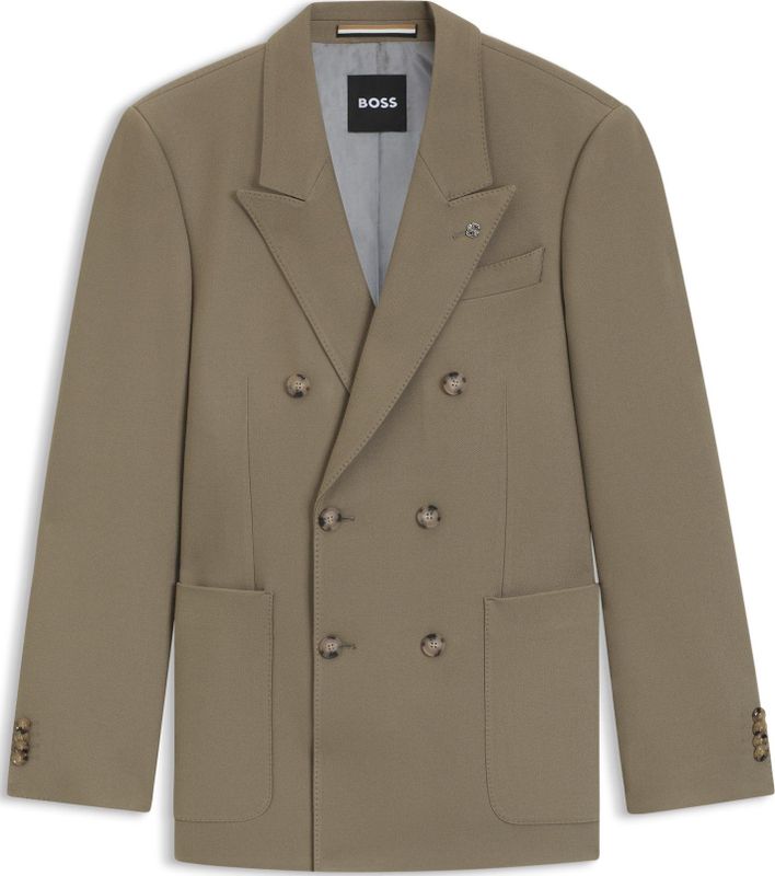 Relaxed-fit blazer van stretchmateriaal