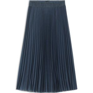 Gevoerde rok van tule met plisséplooien