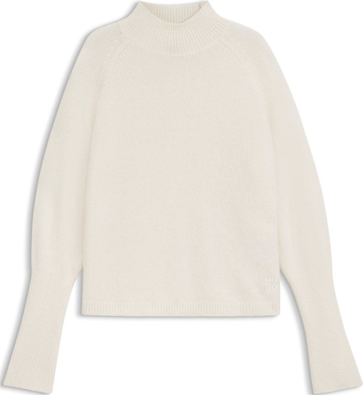 HUGO - Relaxed-fit Trui - Wolmix - Hoge Hals