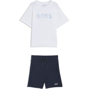 Shorts en T-shirt met logoprints voor kinderen