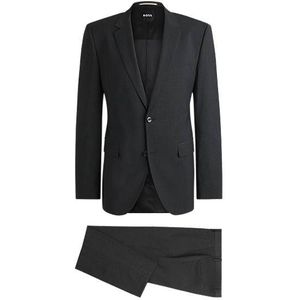 Regular-fit pak van een scheerwolmix met stretch
