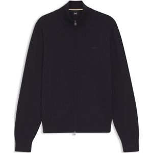 Gebreid vest van katoen met logostiksel