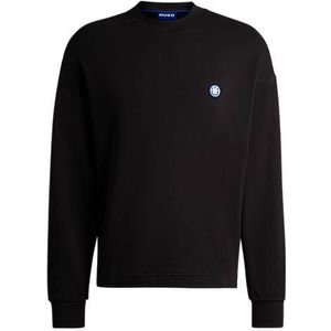 Sweatshirt van katoenen badstof met nieuwe logopatch