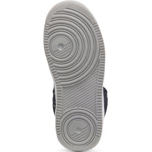 Hoge kindersneakers van suède en imitatieleer