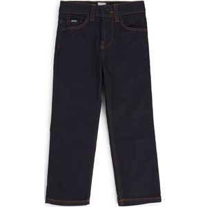 BOSS - Kinderjeans - Blauw - Regular-fit met Double B-monogramstud