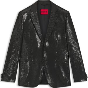 HUGO - Colbert - Zwart - Slim Fit - Gedeeltelijk Gevoerd