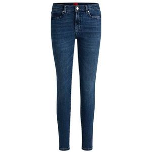 Skinny-fit jeans van blauw stretchdenim