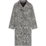 BOSS - CAVINIA - Lange Jas - Regular Fit - Scheerwol - Visgraatmotief