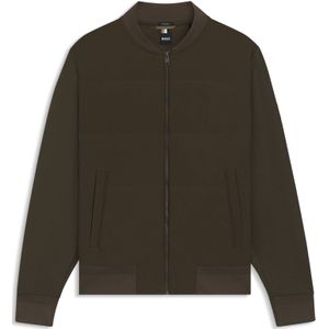 Sweatshirt met rits en gewatteerde voorkant