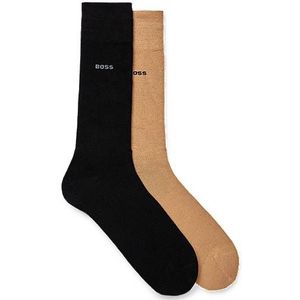 Twee paar sokken in standaardlengte van stretchmateriaal