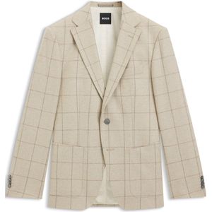 Regular-fit colbert van een geruite wolmix