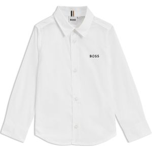 Kinderoverhemd van Oxfordkatoen met logostiksel