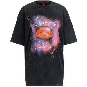 Oversized-fit T-shirt van katoenen jersey met seizoensartwork