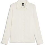 Regular-fit blouse in satijn van stretchzijde