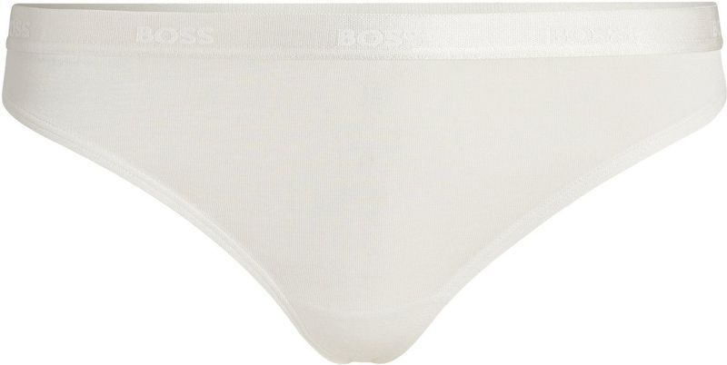BOSS - String - Zwart - Stretchjersey - Lage Tailleband met Logo's