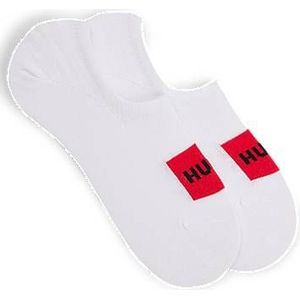 Set van twee paar onzichtbare sokken met rode logodetails