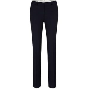 Regular-fit broek met hoge taille van scheerwol