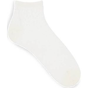 Gebreide korte sokken van een gemerceriseerde katoenmix met monogrammen