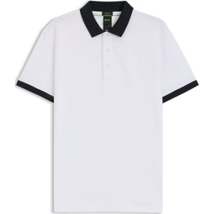 BOSS - 50544192 - Polo - Wit - Korte Mouwen - Absorberend Stretch Katoen
