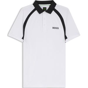 Sneldrogende slim-fit polo van stretchmateriaal