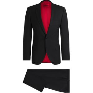 Slim-fit pak van een wolmix met hoogwaardige stretch