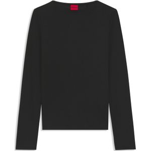 HUGO - Dasiia - Slim Fit Shirt - Effen - Lange Mouwen - Elastische Jersey