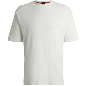 Relaxed-fit T-shirt van katoenen badstof met logodetail