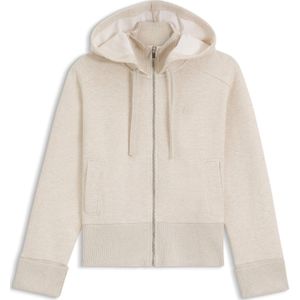 Jas van katoenen jersey met capuchon en dubbel B-monogram