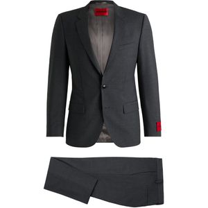 Slim-fit pak van een wolmix met hoogwaardige stretch