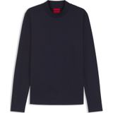 Slim-fit T-shirt met hoge hals van gemerceriseerde katoen