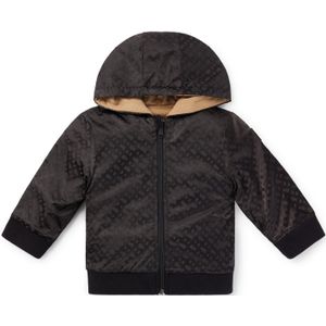 Omkeerbare kinderhoodie met rits, monogrammen en logo