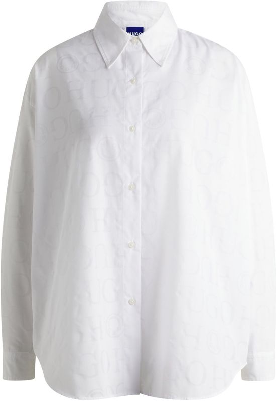 HUGO BLUE - Elisana - Overhemd - Wit - Katoen
