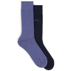 Twee paar sokken in standaardlengte van stretchmateriaal