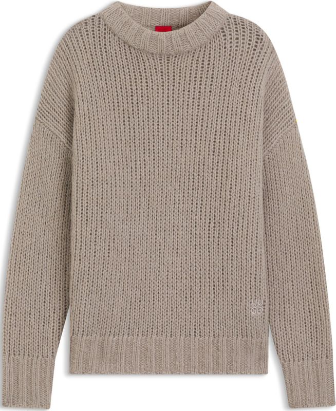 HUGO - Sloossy - Trui - Oversized - Wolmix met Alpaca