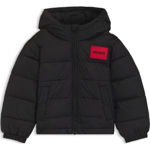 HUGO Kids - Kinderjas - Waterafstotend - Met Capuchon - Rode Logopatch