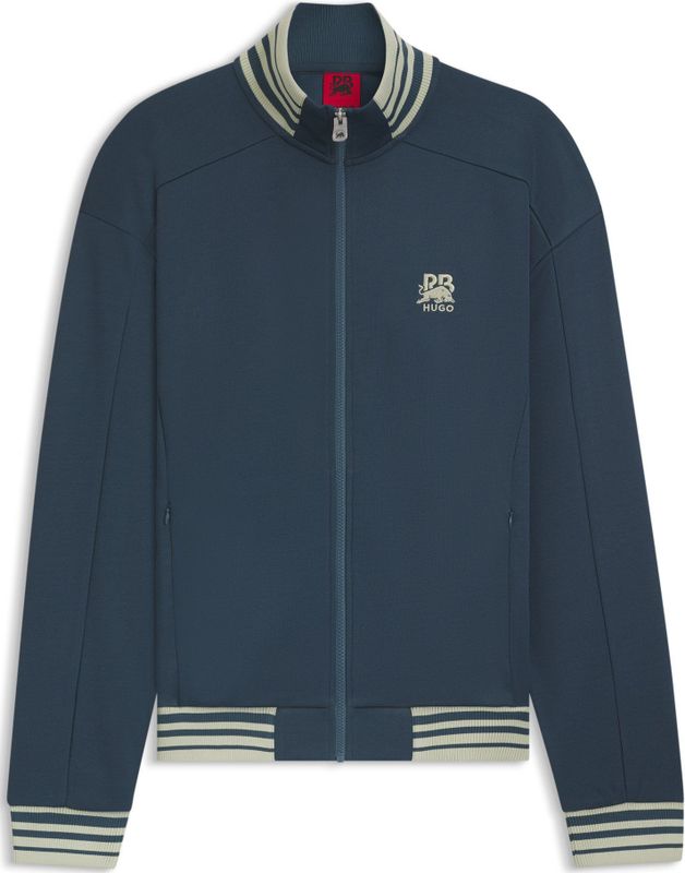 HUGO x RB-sweatshirt met rits en logo met stiergraphic