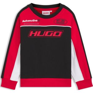 Kindersweater van een katoenmix met race-geïnspireerde details