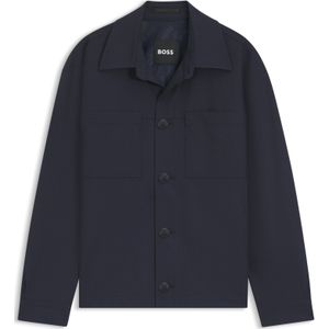 Relaxed-fit overshirt van machinewasbaar hoogwaardig stretchmateriaal