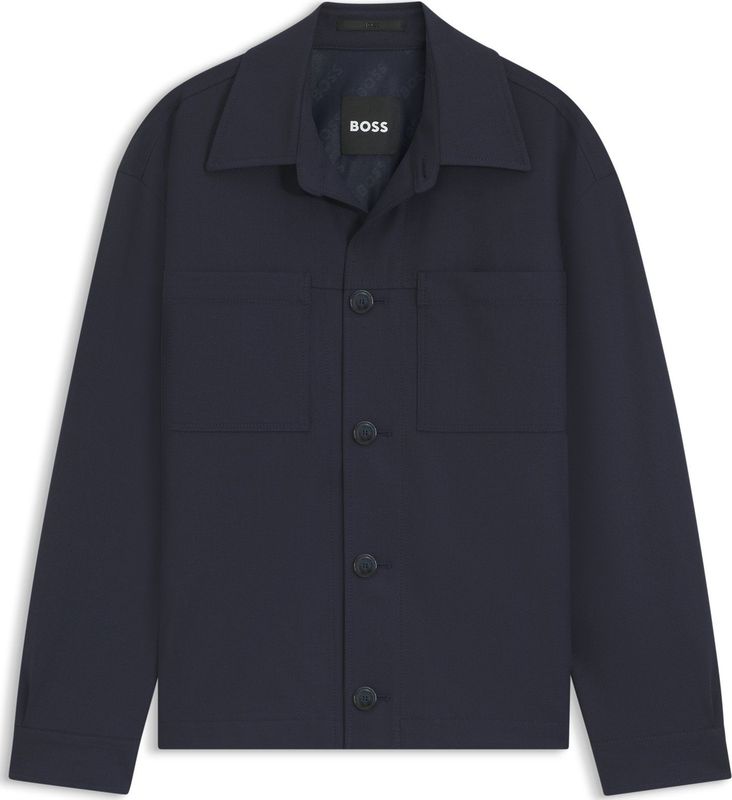 Relaxed-fit overshirt van machinewasbaar hoogwaardig stretchmateriaal