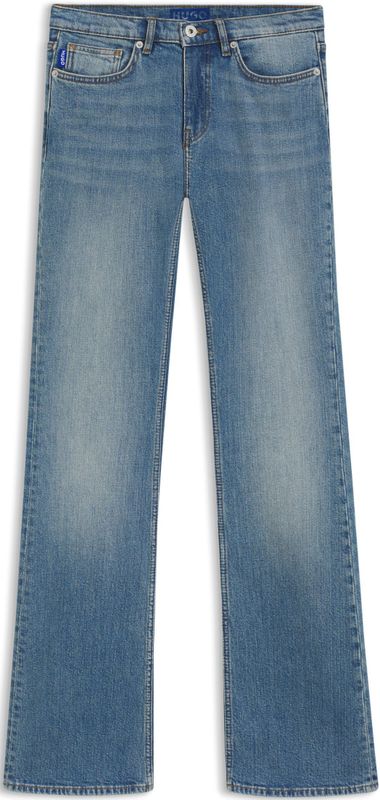 HUGO Womenswear - Jeans - Atlantisch-blauw - Uitlopende Pijpen - Comfortabel Stretchdenim
