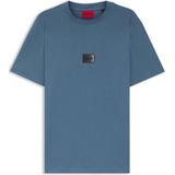 T-shirt van katoenen jersey met verlopend logolabel