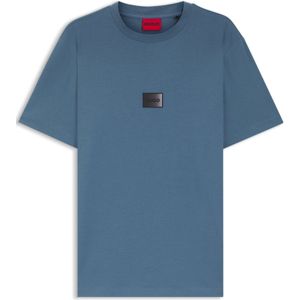 T-shirt van katoenen jersey met verlopend logolabel