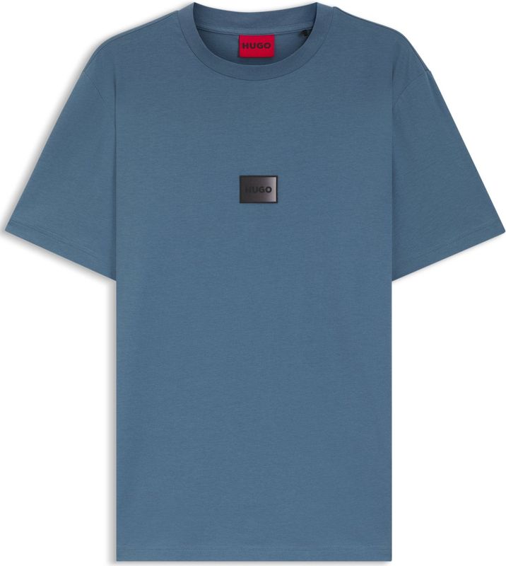 T-shirt van katoenen jersey met verlopend logolabel