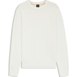 BOSS - Gebreide Trui - Katoen en Kasjmier - Met Logopatch