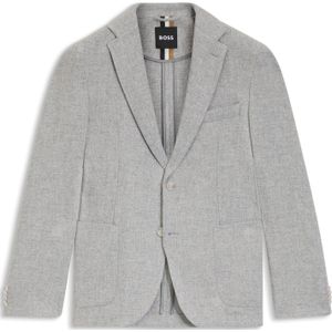 Blazer van een wolmix met microdessin