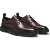 BOSS - Calev - Leren Schoenen - Zwart - Plat - Veters - Casual - Feest - Klassiek