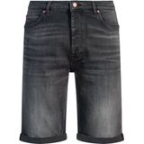 HUGO - Tapered-fit Shorts - Zwart - Stretchdenim