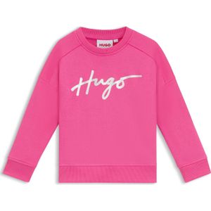 Kindersweater van een katoenmix met iriserend logo